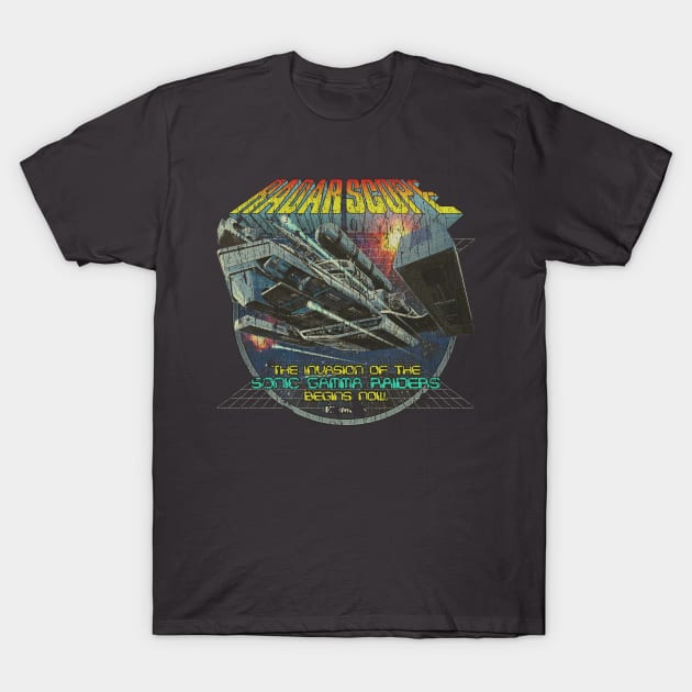 Radar Scope Sonic Gamma Raiders 1980 T-Shirt by JCD666